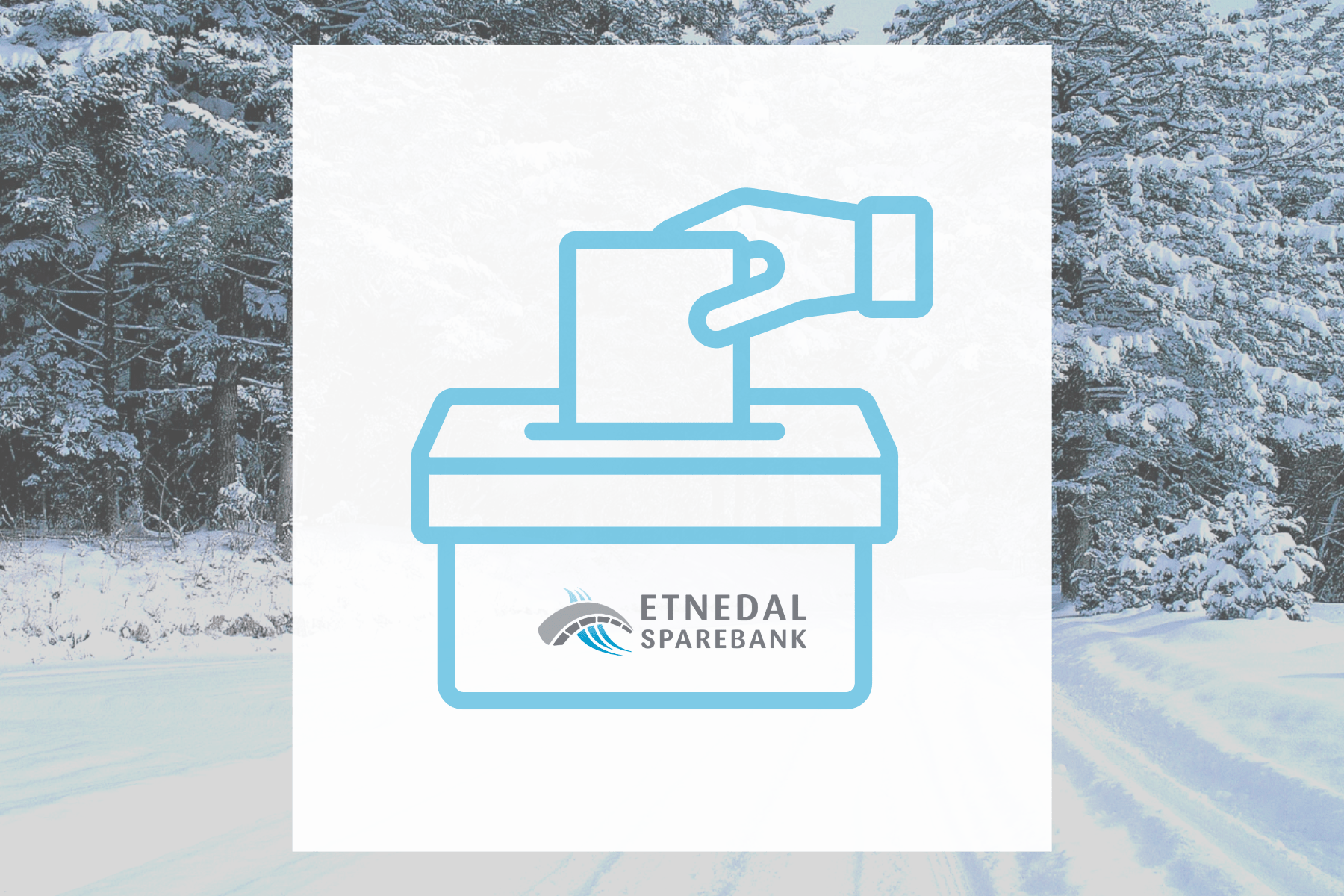 Hånd som legger stemmeseddel i valgurne